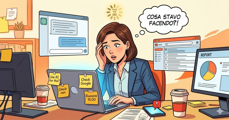 Context switching e AI: perché finisci la giornata esausto
